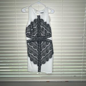 New Black and white lace dress